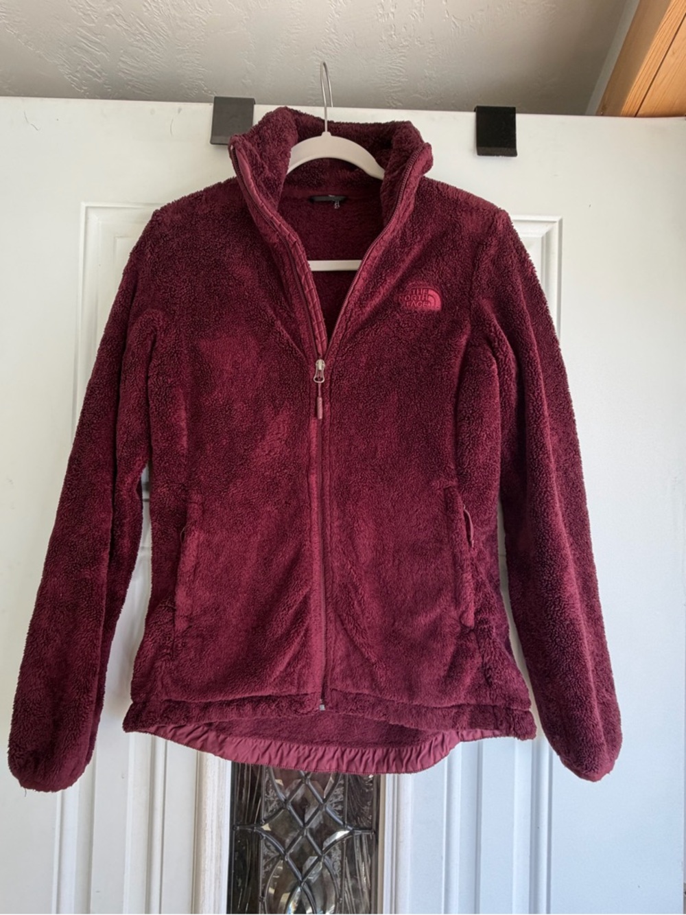 The North Face Plush Fleece Jacket - Burgundy